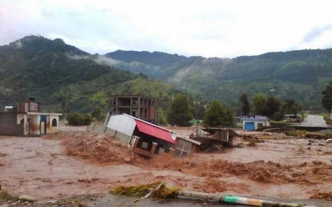 Housedestructedinflood Flood Fury & Catestrophic Event of Heavy Rain in Jammu and Kashmir 2014