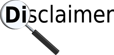 disclaimer with magnifying glass hi Disclaimer