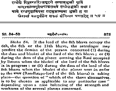 JatakaParijata Mystery of the 8th House in vedic Astrology Part 1