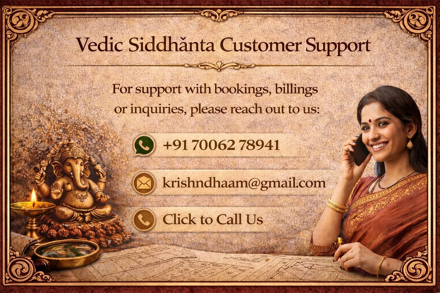 Vedic Siddhanta Customer Support